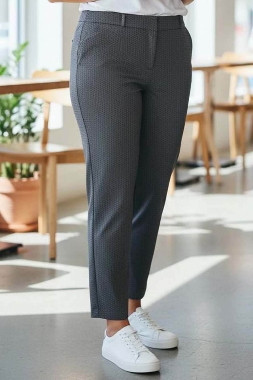 Worthington Slim Fit Diamond Print Ankle Pants